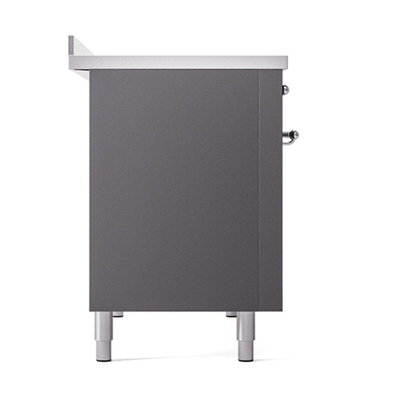 ILVE Nostalgie II Noblesse 48 in Induction Range, Graphite Matte/Chrome