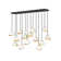 Cotter 14 - Light Fabric Dimmable Geometric Chandelier