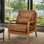 Chaise longue en bois brun clair avec revêtement en tissu et rembourrage en mousse-480829266-480829271