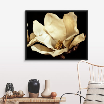 «Buttercream Magnolia I», art mural sur toile