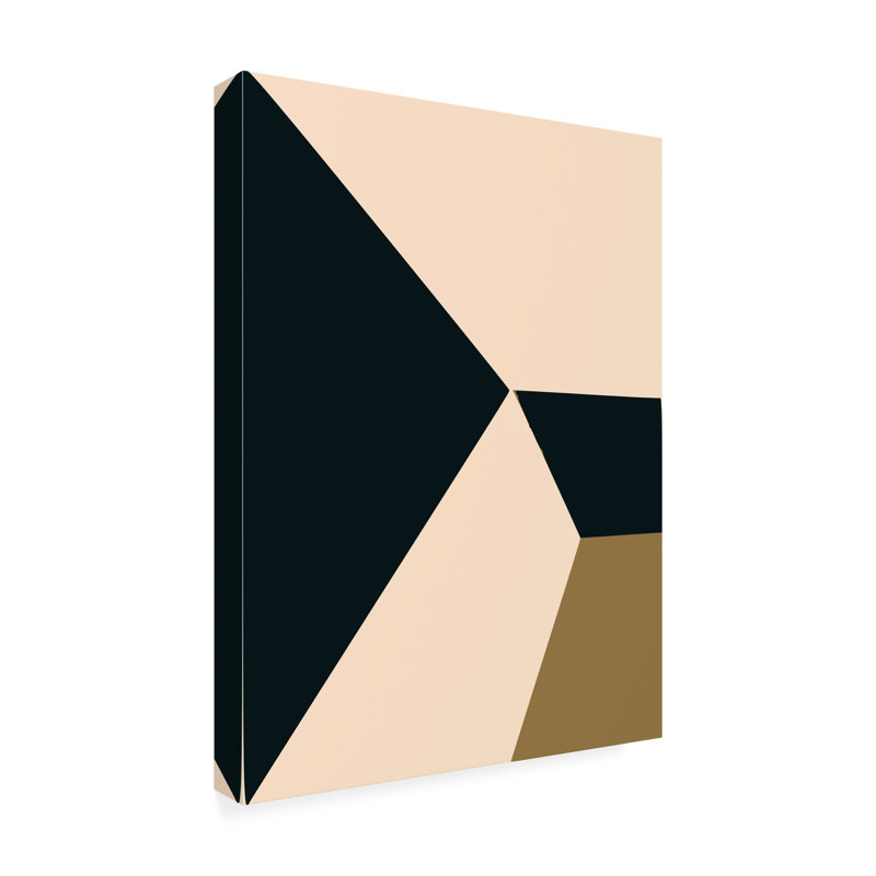 Art sur toile Trapezium abstrait, H 14 po x l 19 po