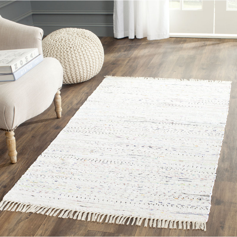 Landon Cotton Hand Woven Area Rug, Rectangle 91 x 152cm