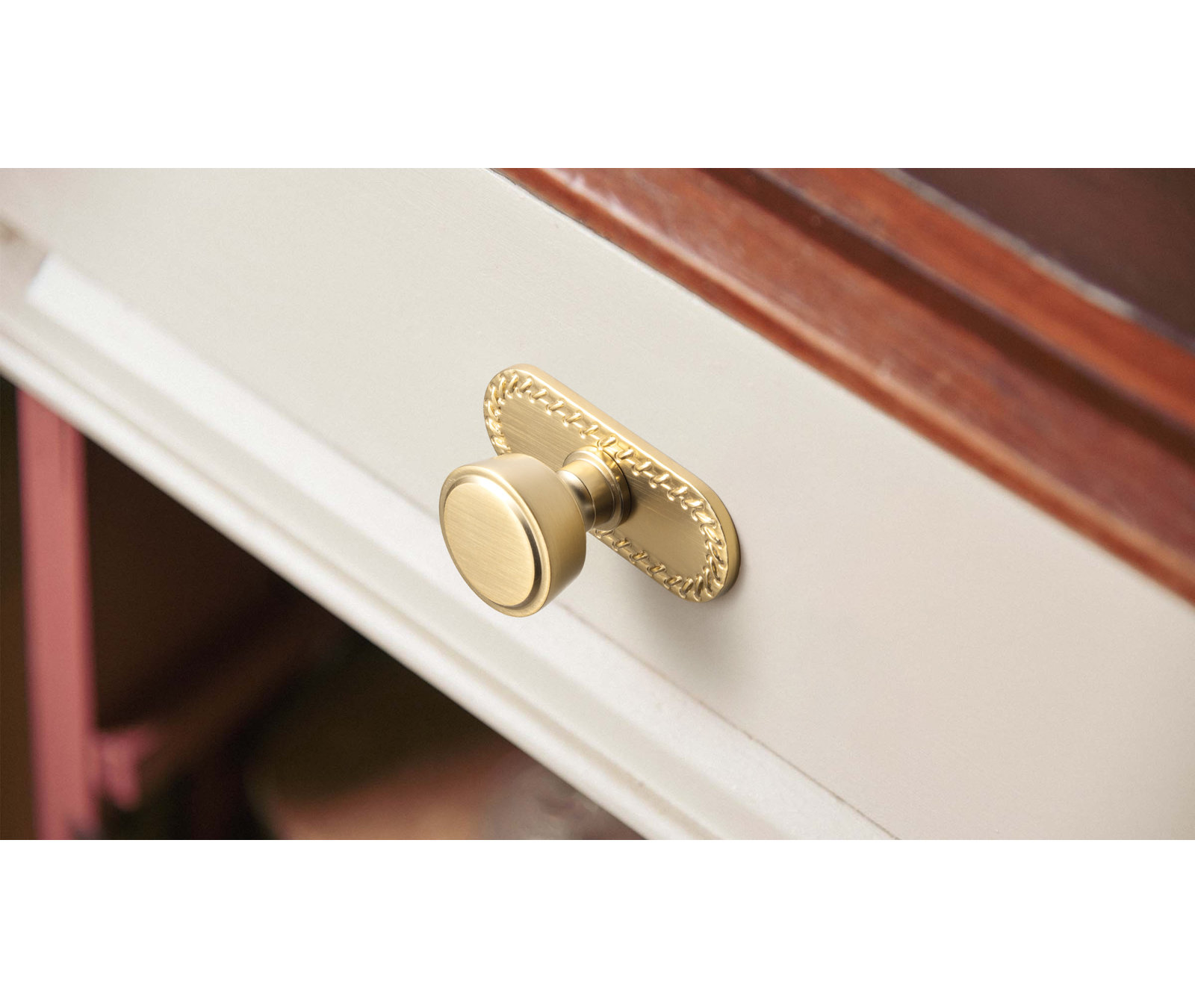1.23" Diameter Mushroom Knob With Backplate(G016), Champagne Bronze