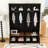 Elegant Hall Tree with Bench, Hooks and Storage Cabinet-129881565