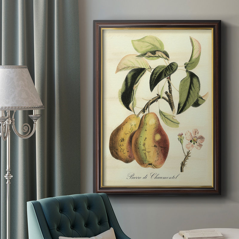 Impression de fruits toscans IV - peinture sur toile encadrée, H 20 po x l 16 po x P 2,5 po