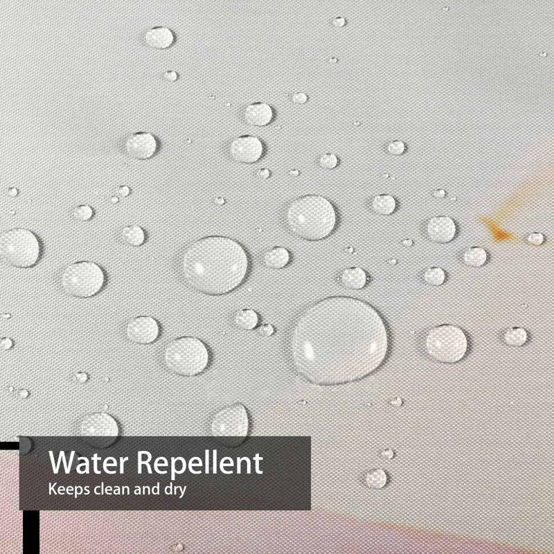 Rideau de douche parapluie rose rétro avec 12 crochets, L 72 po x l 84 po