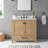 Souther 36'' Single Bathroom Vanity Base Only in Brushed Oak Finish