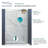Transolid Frederick semi-frameless bypass shower door in 48 in. W x 70 in. H, 5/16 in. frosted tempered glass-62265198