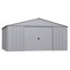Remise classique en métal, 14 x 12, gris flûte