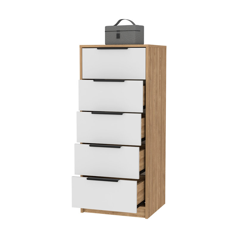 Commode verticale 5 tiroirs Kaia