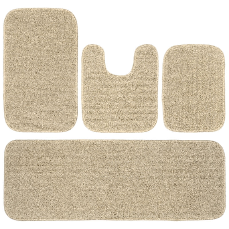 Tapis pour salle de bain Heffingen, Brun clair uni