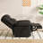 Minisha Faux Leather Swivel Recliner-781307752