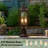 Alvester 23''H Oil Rubbed Bronze Outdoor Post Light with Clear Tempered Glass and Pier Mount Base for Porch Yard Patio-79141448