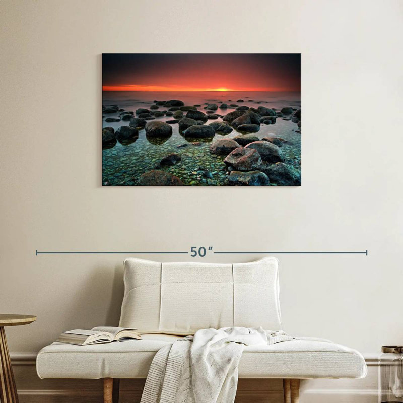 Mystérieux coucher de soleil Gillard, H 24 po x l 36 po