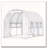 Outsunny 10' x 7' x 7' Walk-in Tunnel Greenhouse, Outdoor Green House with Anti-Tear PE Cover, Zipper Doors and Mesh Windows, White