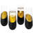 9 oz. Modern Black Gold Champagne Flutes