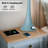 Modern  Table Lamps with USB-C Ports, Touch Control, 27.5" Height, Oatmeal Fabric Shade-40795901