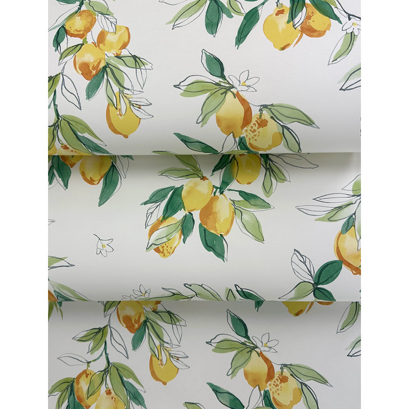Lemonade Citrus Wallpaper, Yellow