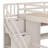 Full Size Loft Bed With Desk & Wardrobe, All-In-One Space Saving Furniture For Bedroom, Includes Storage Shelves & LED Lights-216790328