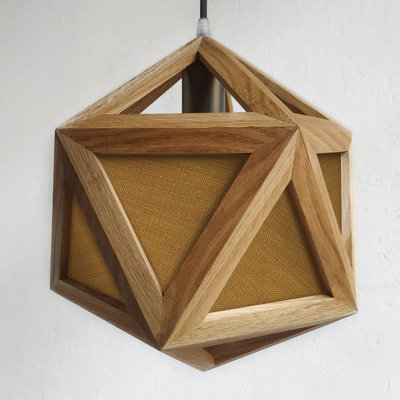 Chestnut 1 - Light Oil Geometric Pendant