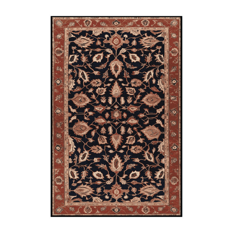 Tapis brun lavable à la machine, Rectangle 2 pi x 3 pi