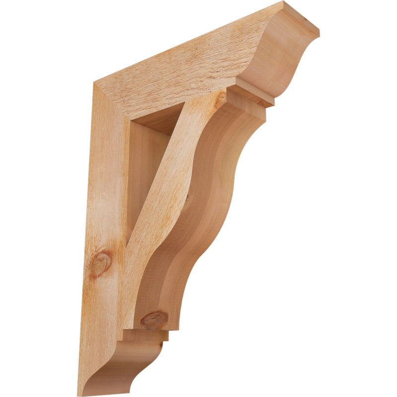Support traditionnel Funston, H 32 po x l 6 po x P 24 po, Cèdre rouge de l'Ouest, Scié brut