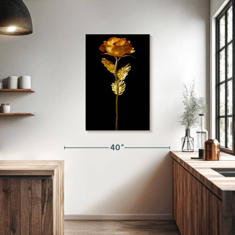 Colored Rose, 36" H x 24" W