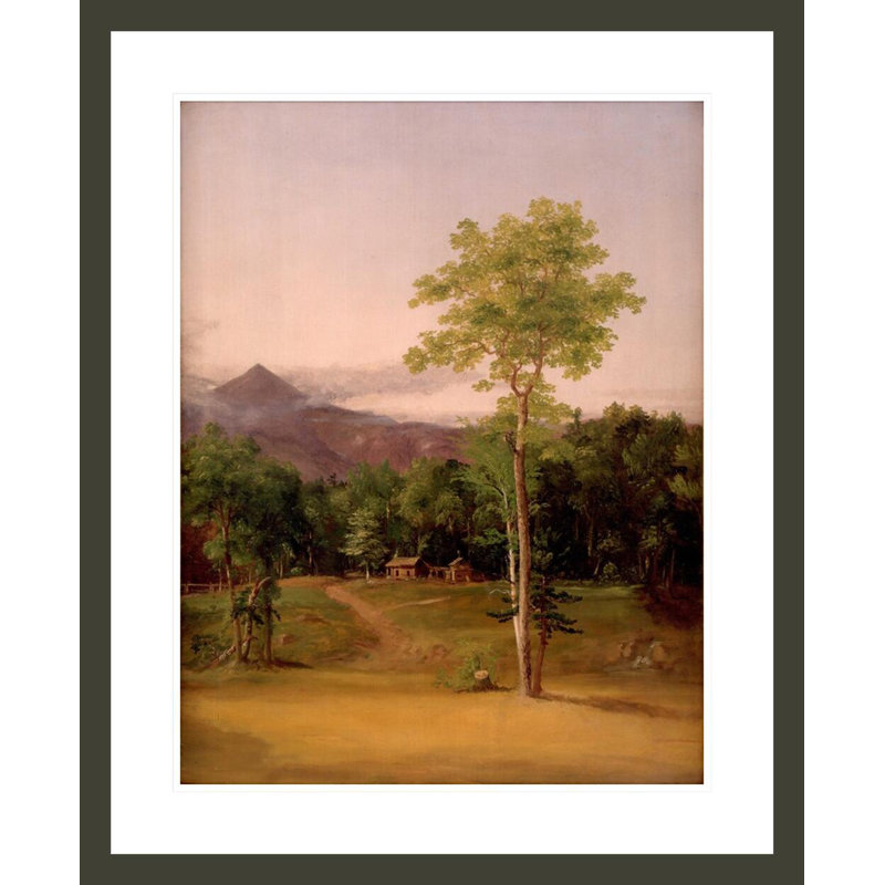 «Cabin in the Woods» par Thomas Cole, impression giclée sur cadre, H 28,69 po x l 23,5 po