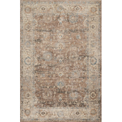 Zerivah Traditional Vintage Floral Area Rug