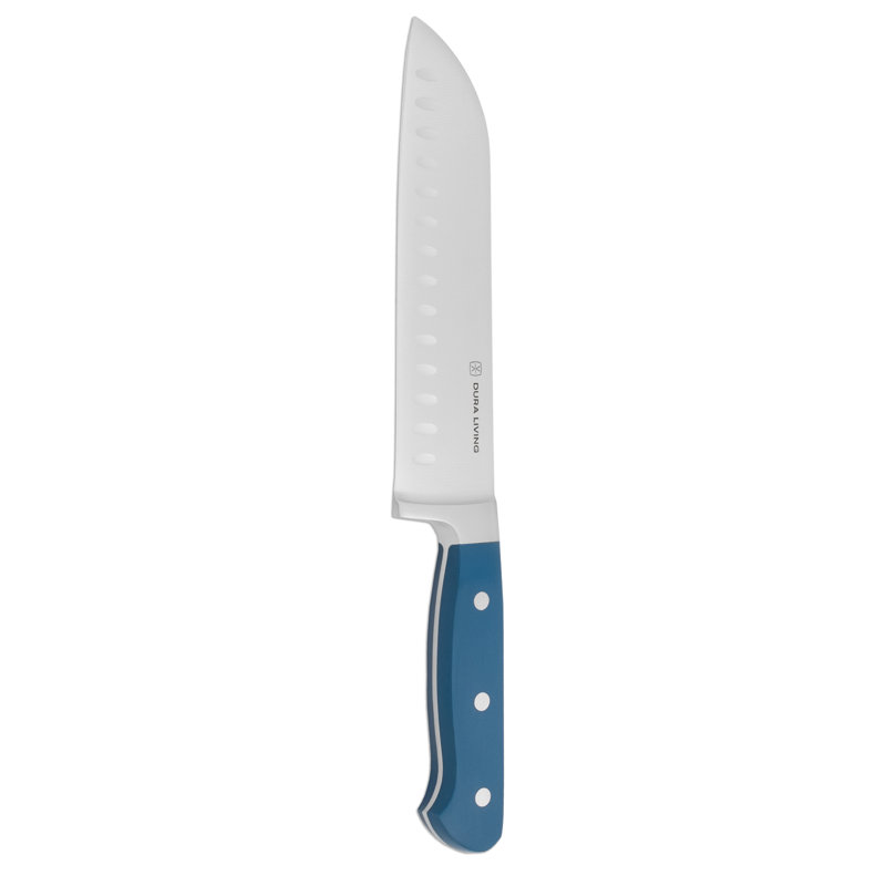Dura Living 7'' Santoku Knife, Royal Blue