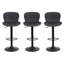 Swivel Upholstered Adjustable Height Bar Stool-1919251597-1919251598