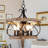 15.7" 5-Light Farmhouse Wood Chandelier Adjustable Height Pendant Light for Kitchen Island Bedroom-484377797-484377796