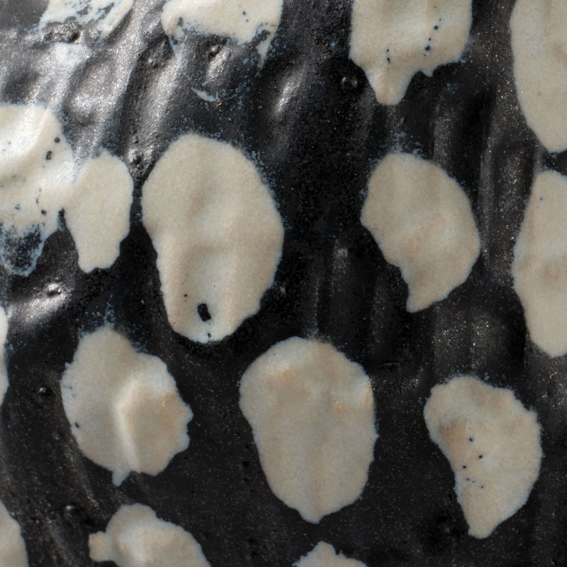 Pinpoint Ceramic Vase, Black and White Polk Dot
