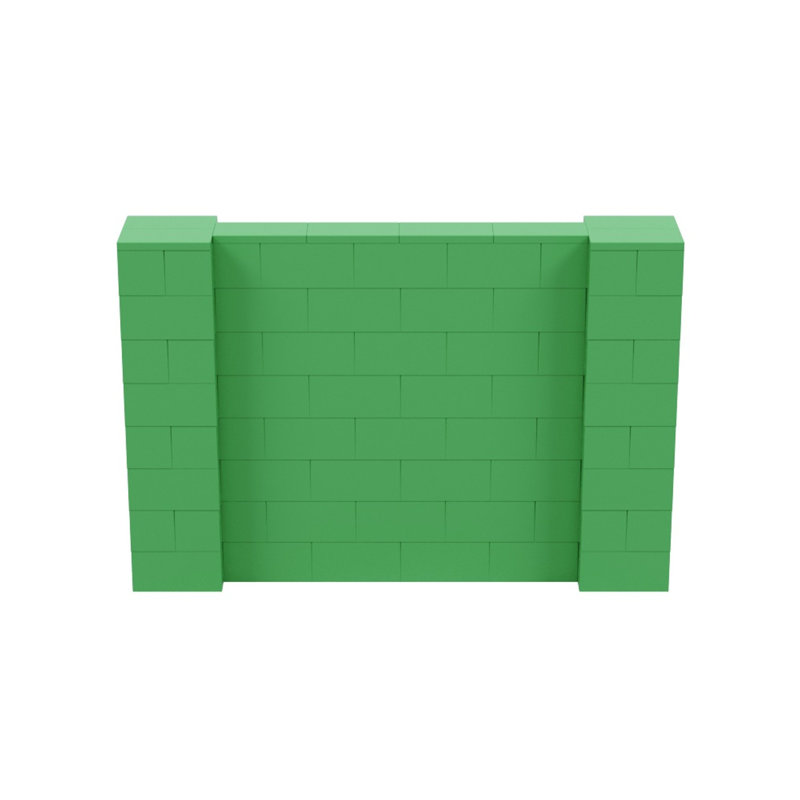 Ensemble mural 4 pi de hauteur Everblock, Vert, 72"