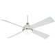 54" 4 - Blade LED Standard Ceiling Fan with Remote Control and Light Kit Included