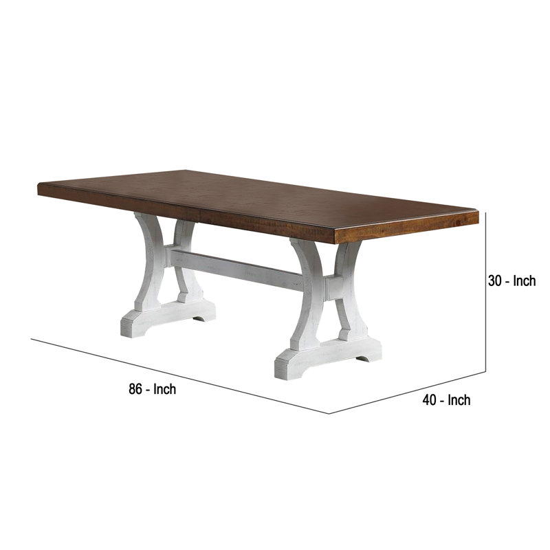 Brockville Extendable Dining Table, White