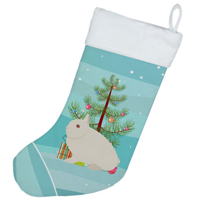 Chaussette de noël hermelin lapin