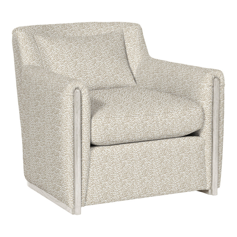 Thom Filicia Home Armchair, Worthy Snow Polyester Blend, Casa Blanca