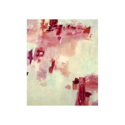 «Red Alogramm I» par Jill Martin - impression sur toile tendue