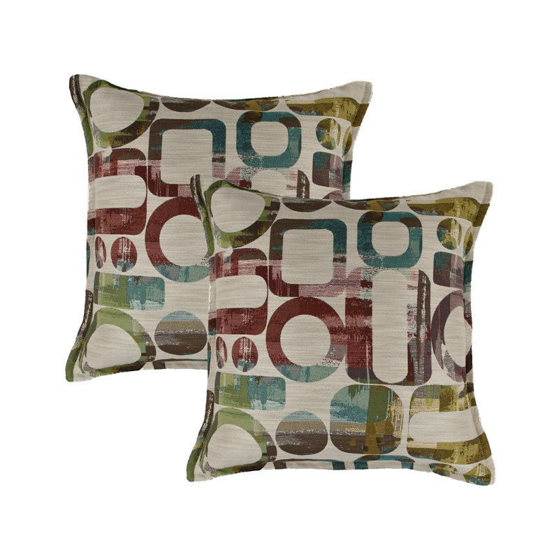Metropolis Geometric Reversible Throw Pillow