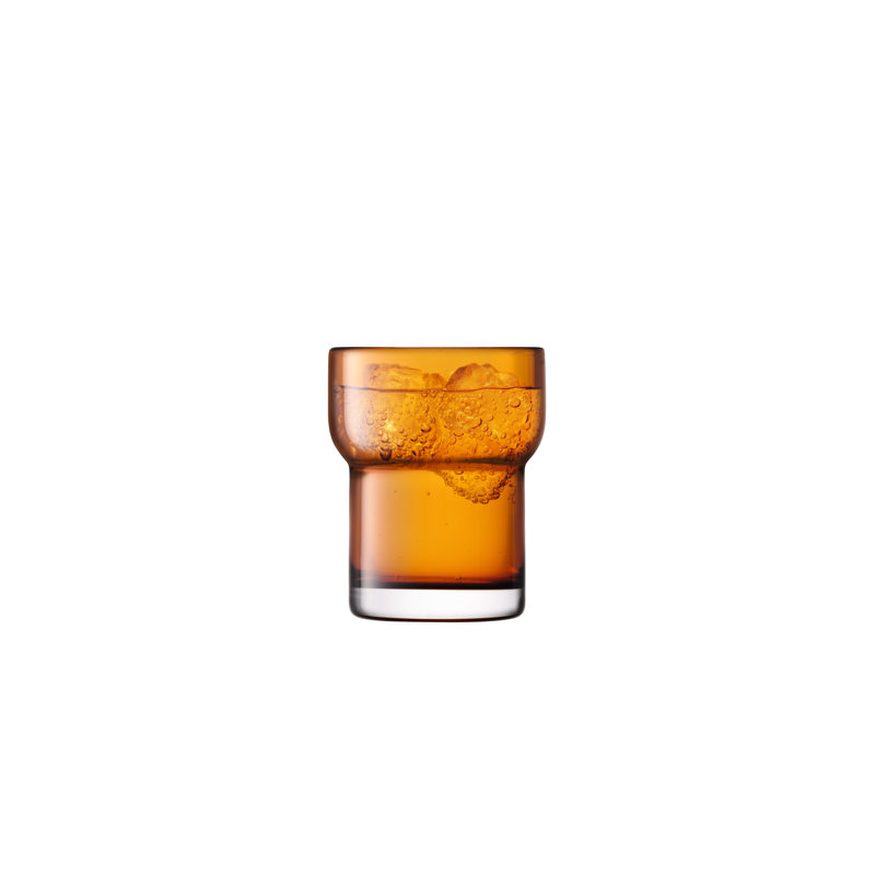 Utility Handmade Drinking Glass, Amber