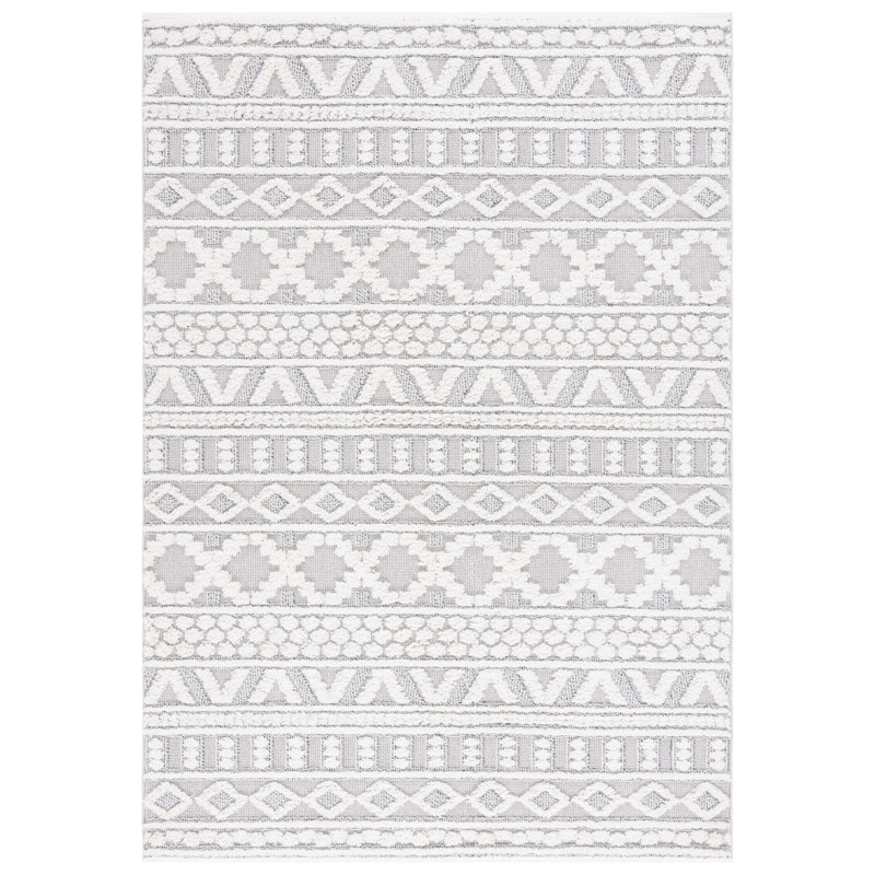 Tapis gris / ivoire Trends 124, Rectangle 4 pi x 6 pi