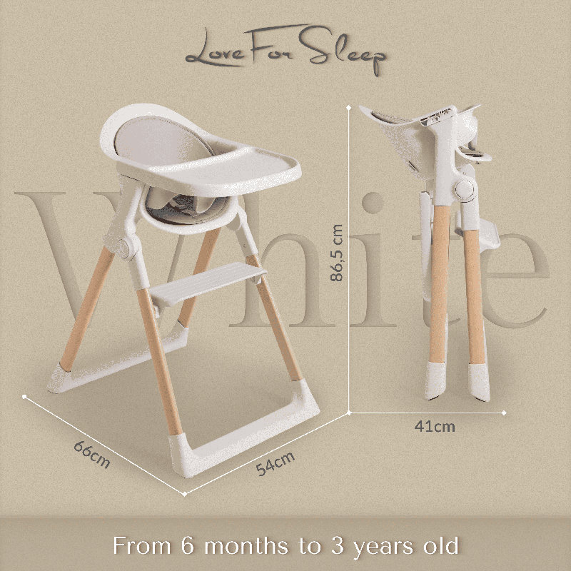 High Chair, White