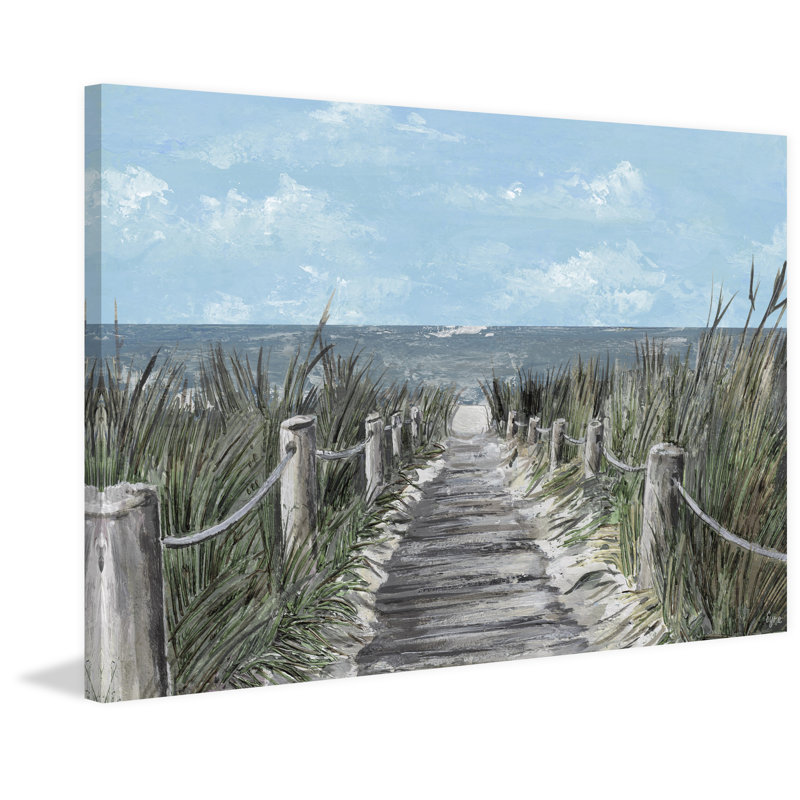 «My Favorite Path» par Eyre Tarney - peinture sur toile tendue, H 30 po x l 45 po x P 1,5 po