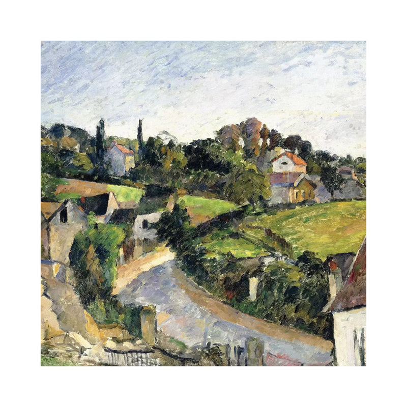 The Winding Road, C.1877 by Paul Cezanne - Wrapped Canvas Gallery-Wrapped Canvas Giclée, 66.04 cm H x 66.04 cm W x 1.91 cm D