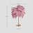 Led Feather Table Lamp With Touch Switch-1855504426