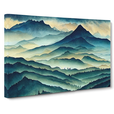 Cool Mist Mountains Vol.2 - Wrapped Canvas