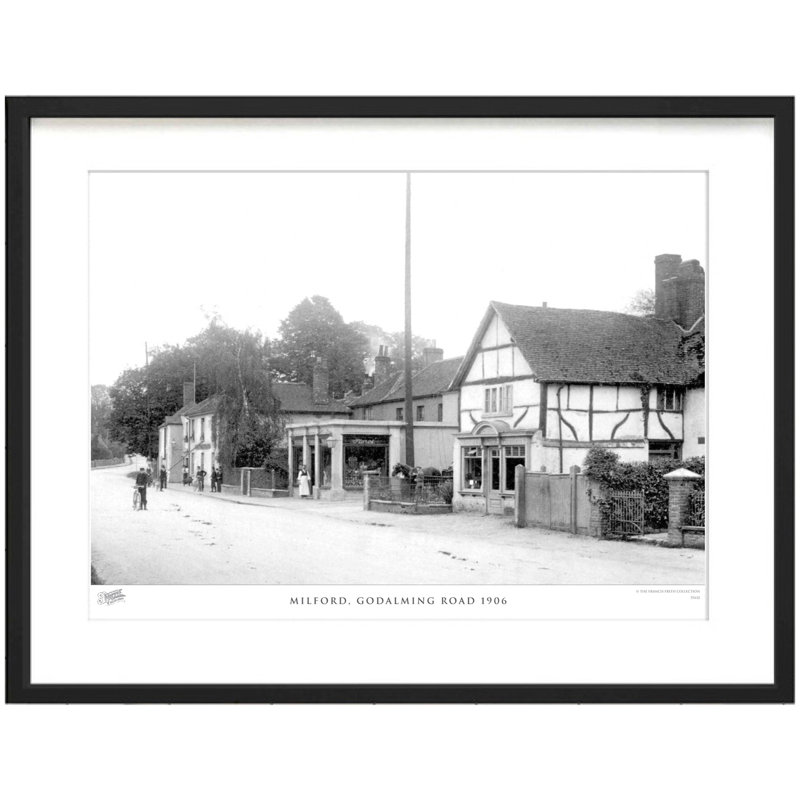 Milford, Godalming Road 1906 by Francis Frith - Single Picture Frame Print, 45cm H x 60cm W x 2.3cm D