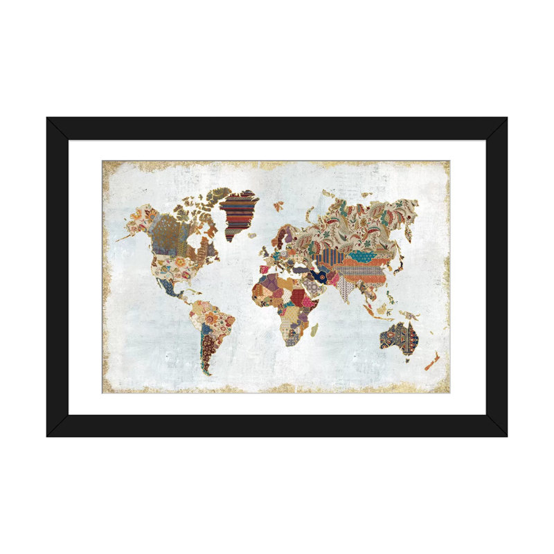 French Country, Black Framed Fine Art Paper, White, 24" H x 32" W x 1" D