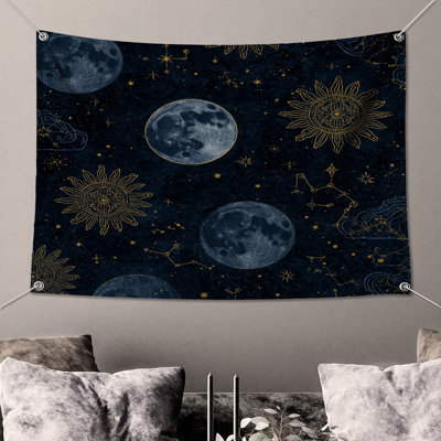 Moon Sun Constellations Wall Tapestry - Astrology Wall Decor